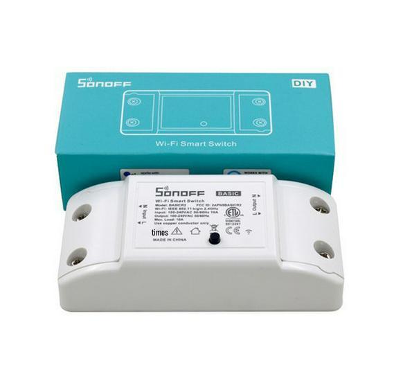 

SONOFF BASIC R2 WiFi Умный выключатель для света и светильников с управлением через мобильное приложение и таймером.