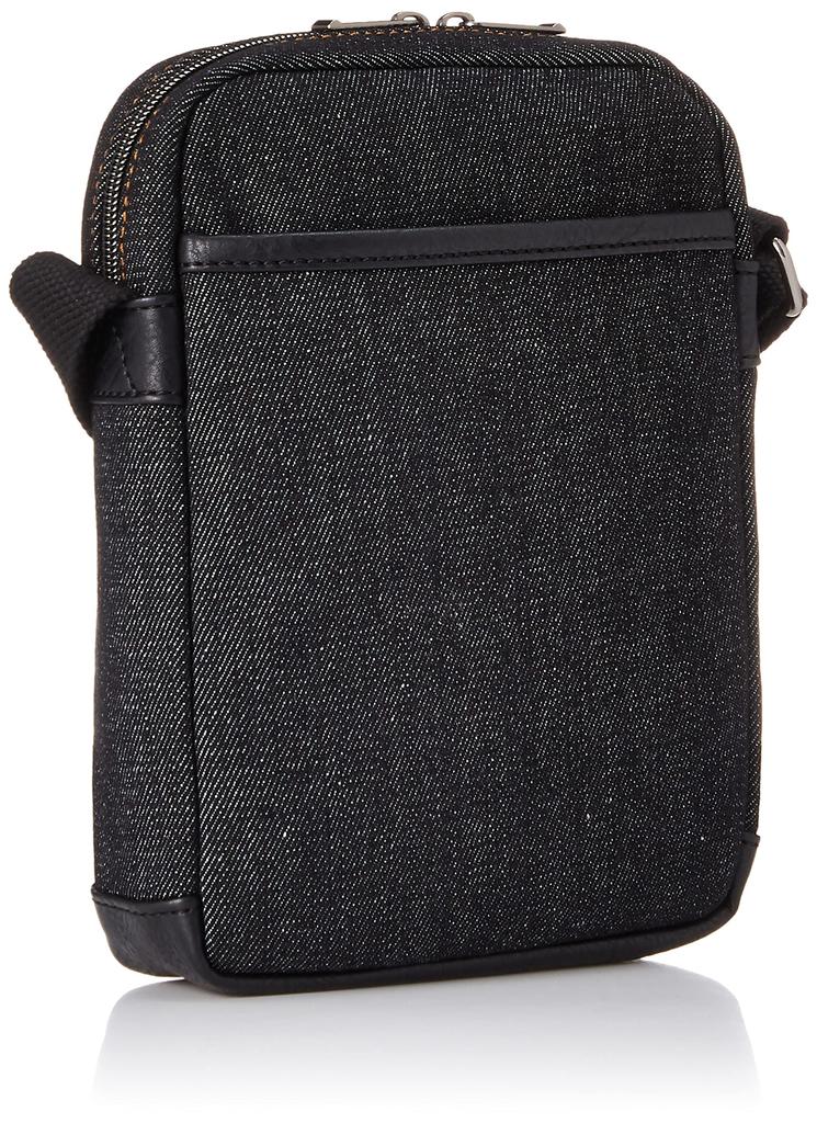 Lee Symbole Mini Shoulder Denim X Faux Black Bag, Leather, 320-3263,