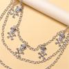 Punk Style Skull Jeans Chain Skull Charm Edgy Gothic Metal Waist Accessory For Women Girls