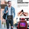 For iPad Mini (2024)/(2021) Case with Shoulder Strap Kickstand PC Silicone TPU Tablet Cover