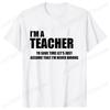 Fashion Harajuku I'm A Teacher To Save Time Print Ladies T-shirt Casual Basics O-collar Black Tshirt Short Sleeve Women T-shirts