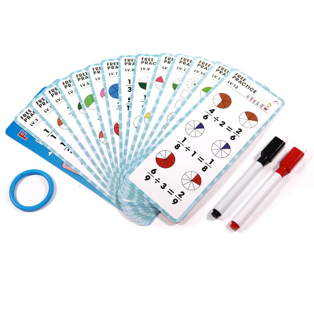 15PC Erasable Flashcards For Learning Basic Arithmetic Operations Suitable For Children, School Training, And Early Education 20ml