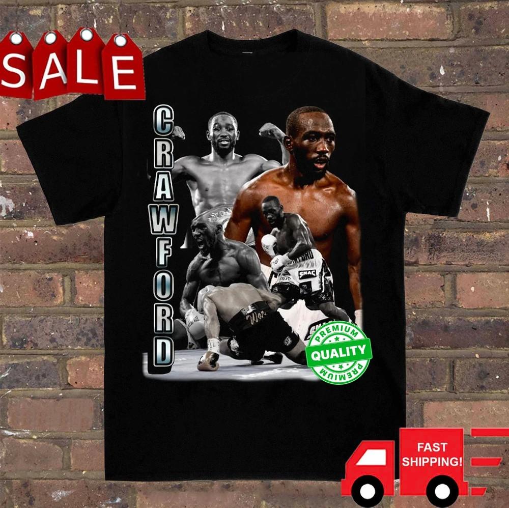 Terence Crawford Collection Boxing T Shirt Black Unisex S5XL Unisex T-Shirt L