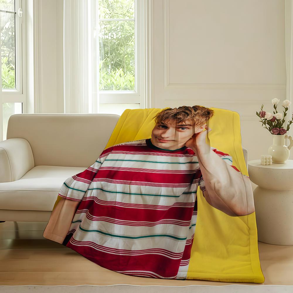 British singer Sam Fender Blanket For Sofa Office Bed Plane Travel Sleep Read Relax Camping Soft And Warm