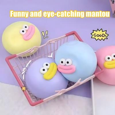 Cartoon Gedämpftes Brötchen Quetschspielzeug Langsamer Rückprall Stressabbau Teigkugel Fidget Spielzeug