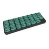 Monthly Pill Organizer 31 Day Portable Travel Pill Box with Numbered Compartments Easy Open Pill Case for Daily Medication And Supplement