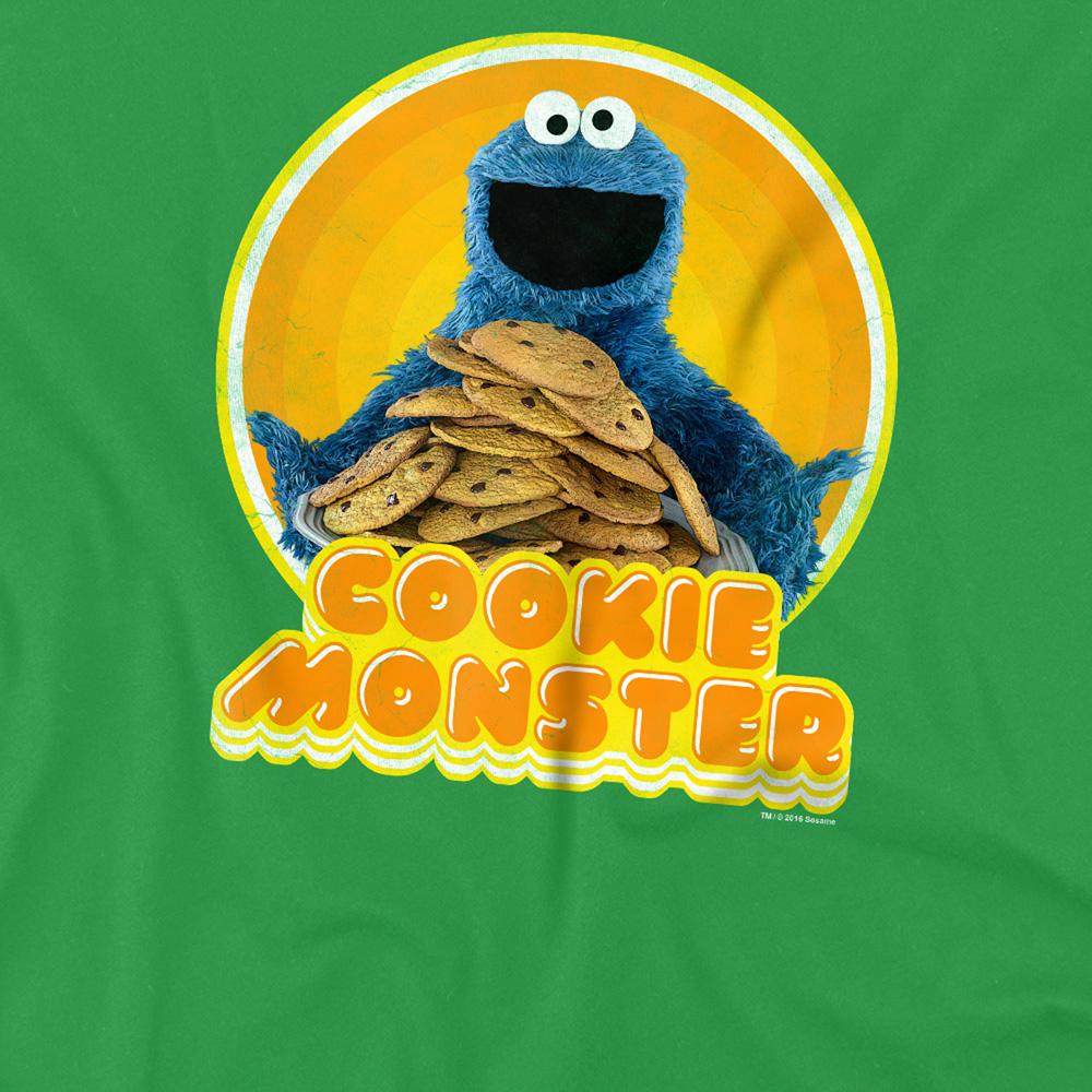 Sesame Street Unisex Adult Iron On Cookie Monster T-Shirt