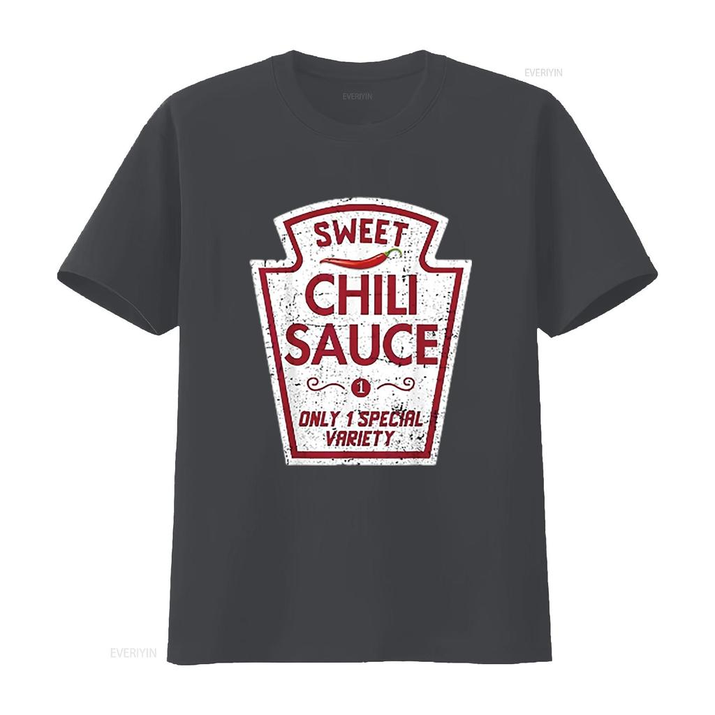 Gruppe Gewürze DIY Halloween Kostüm Lustige Chili Damen Oberteile Trendiges T-Shirt mit Einzigartigem Persönlichkeitsdruck vintage Gewaschen