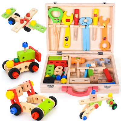 Play House Children Simulation Maintenance Toy Wooden Toolbox Toy Set Boy