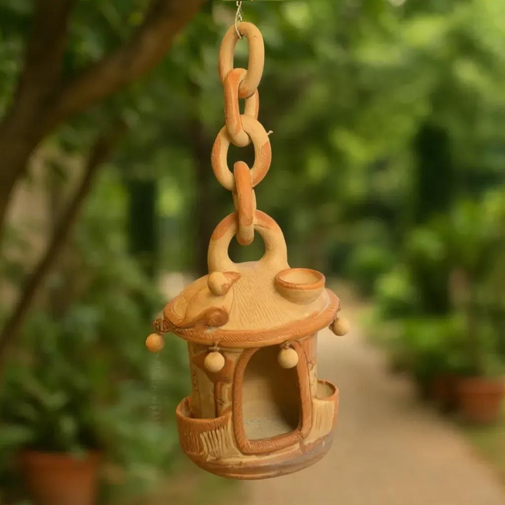 Comedouro de Pássaros de Terracota