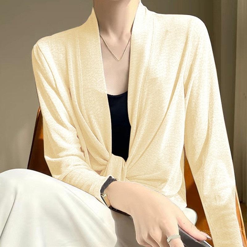Spring Summer Sun Protection Clothing Women Shawl Oversized Outerwear Female Long Sleeve Cardigan Shirt Women Thin Coat Jacket