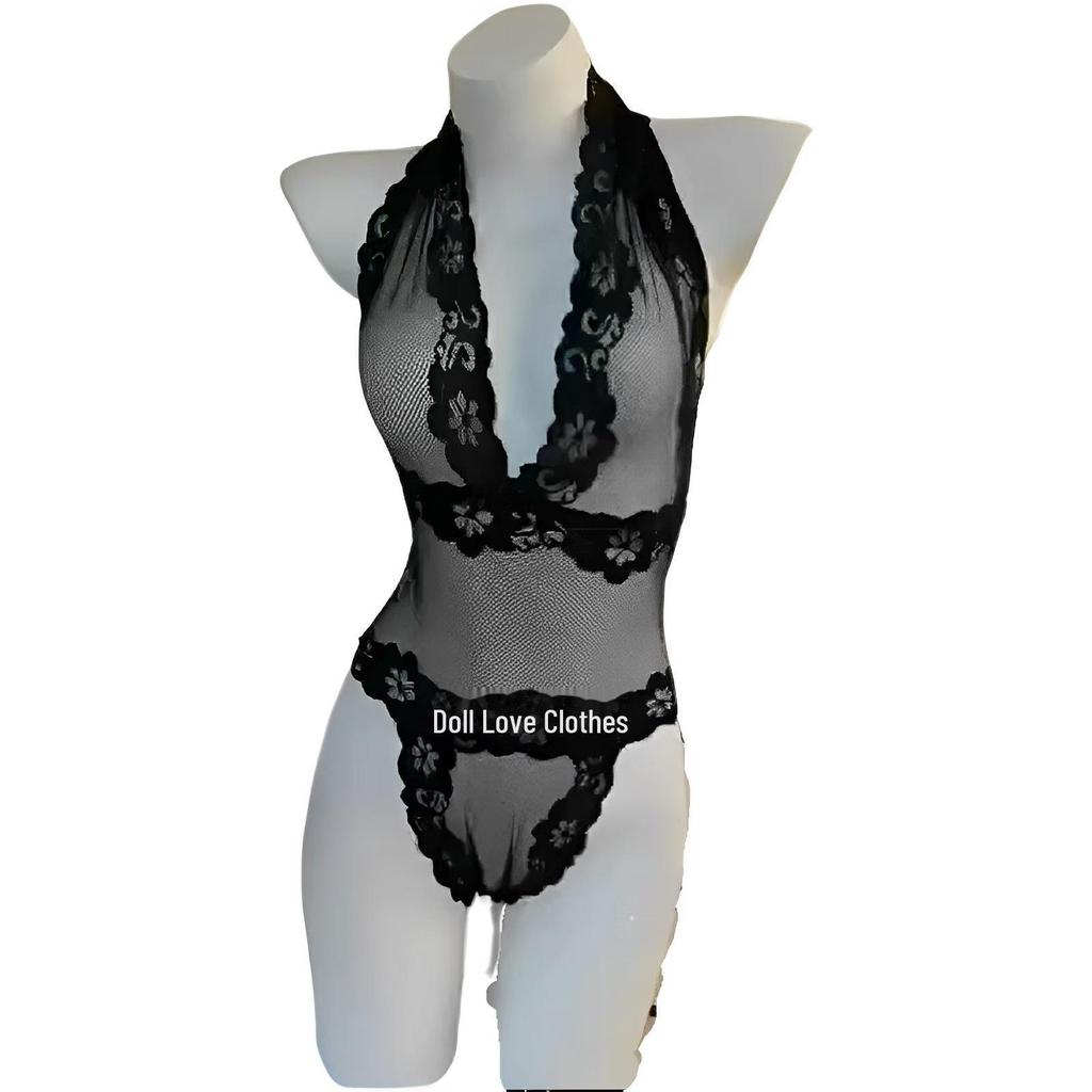 Sheer Temptation Lingerie Set - Women's Nightclub One-Piece Pajama