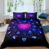 Gemini Twin Size Comforter Cover Set Constellation Duvet Cover Outer Space Universe Planet Print Bedding For Kids Teens