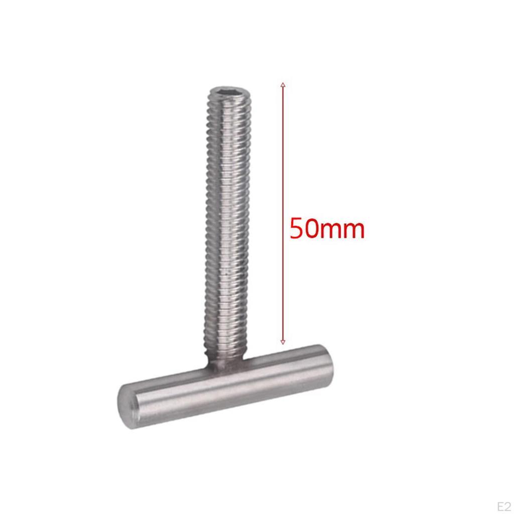 4 Pieces Mounting Screws Locking Rail Stable Stainless Steel Easy to Intall Fixing set