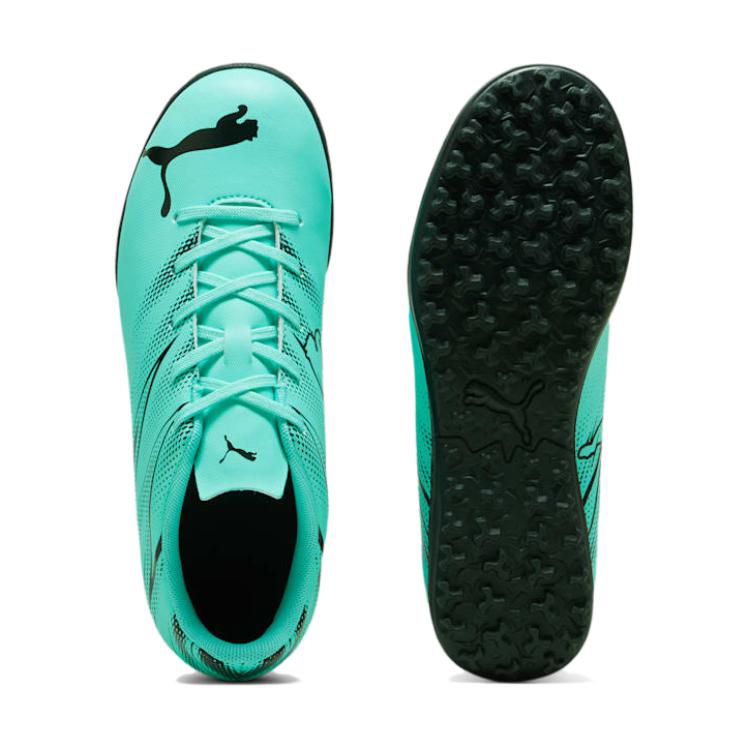 Puma Attackant TT Comfortable Lightweight Low-Top Soccer Shoes Kids Sneaker Green Black 107481-10