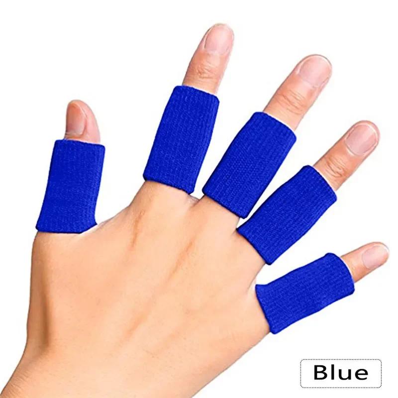 10Pcs Finger Protection Arthritis Support Thumb Brace Protector Finger Guard Fitness Sport Basketball Gym Elastic Finger Sleeves