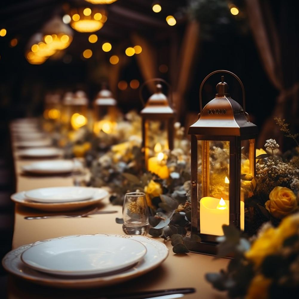 24/48Pcs Remote Flameless Flickering LED Candle Battery Operated Creative Wishing Led Tea Lights Wedding Christmas Table Decor