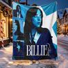 Billie Eilish Pattern Blanket for Home Decoration, Bed, Sofa, Car Travel, Camping, Suitable for All Seasons, Birthday Christmas Gift