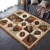 2025 New Coffee&Carnations Carpet Rug for Living Room Bedroom Home Sofa Decoration,Kids Play Non-slip Floor Mat11