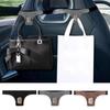 2Pcs Flip Fur Leather Auto Headrest Hanger Invisible Car Hook Car Seat Back Hooks  Auto Interior