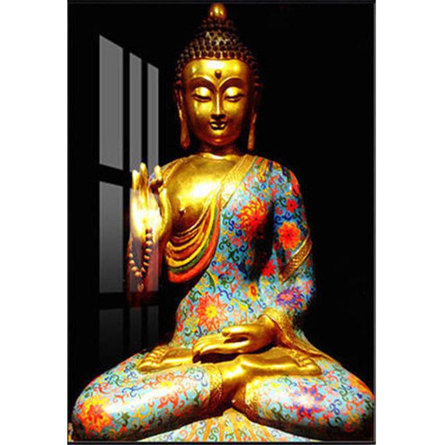 

Плакат Будды, настенный художественный холст, эстамп, художественная живопись на холсте, настенная живопись в буддизме 21cm×30cm NoFrame