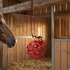 Balle à friandises pour cheval en treillis creux sphérique pour écurie Rouge