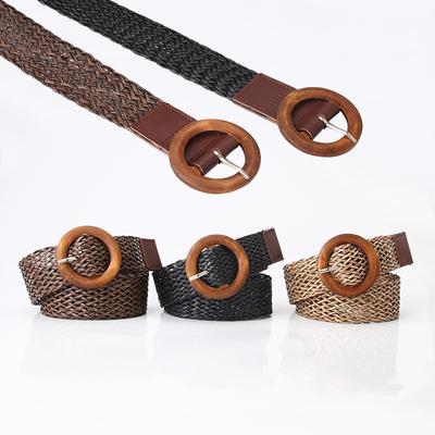 New Women's Braided Belt Trend European and American Style Versatile Dress Decorative Belt Fashion Belt Belt Belt