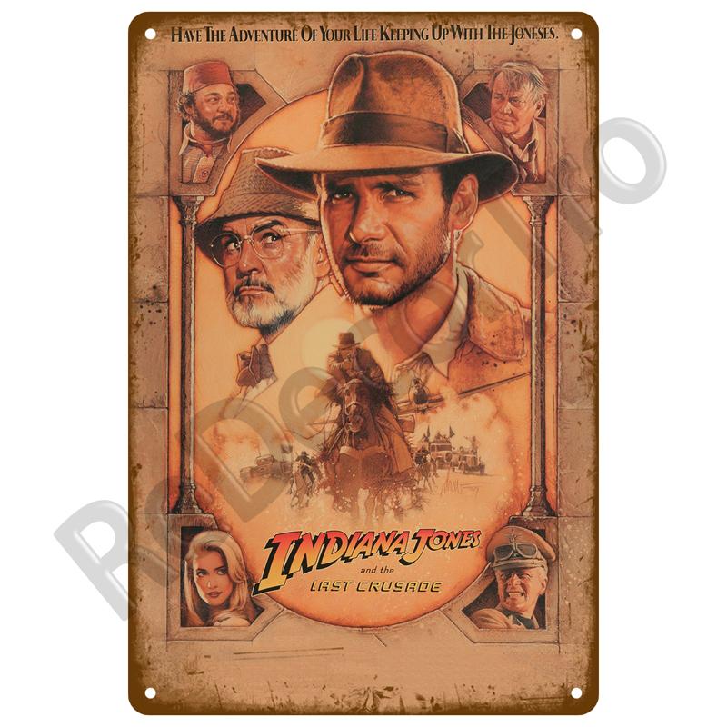 HD Tin Sign Vintage Classic Movie Poster Wall Decor  Retro Iconic Film Metal Poster for Home Theater Man Cave Bar Decor