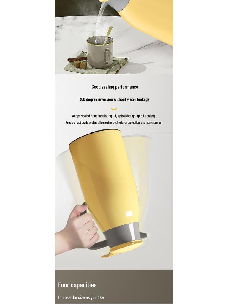 Thermos Großvolumiger Kessel mit Pressverschluss und Glaseinsatz