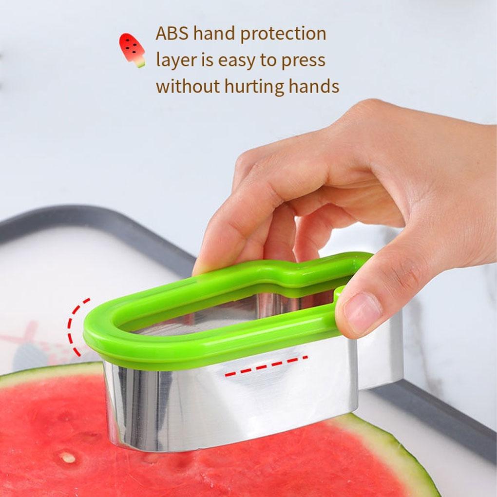 Watermelon Cut Stainless Steel Portable Fruit Fruit Digs Separator Waterproof Slicer Shape Mould