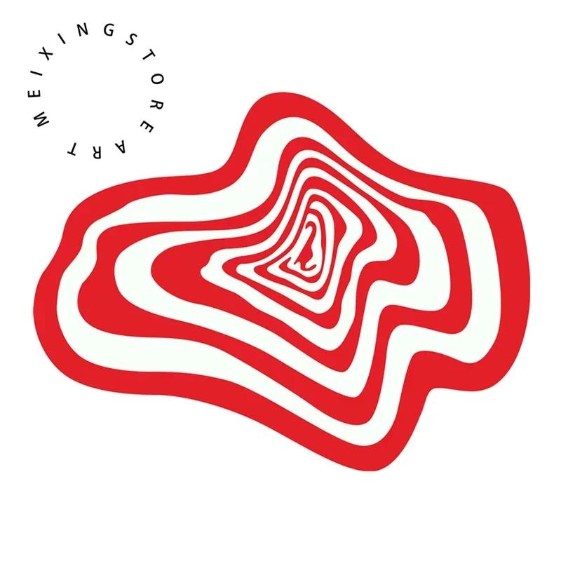 Creative Irregular Rug Living Room Carpet Black White Geometry Home Decoration Floor Mat Bedroom Area Rugs Entrance Doormat