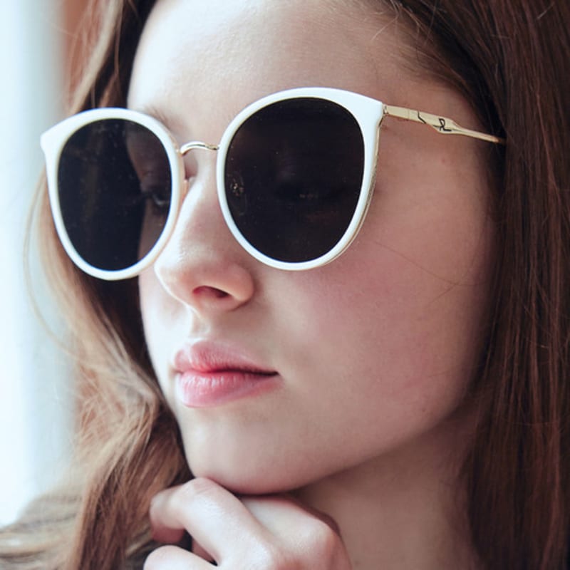 RECLOW RECLOW STAINLESS ROMA WHITE SUNGLASS