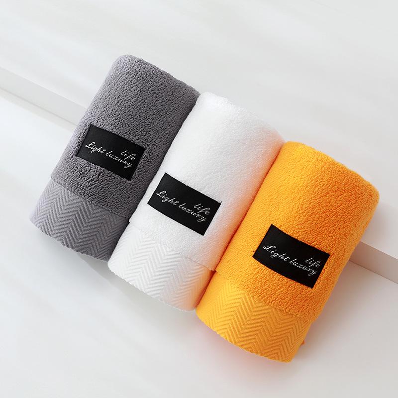 Grade A Pure Cotton Towels - Soft, Thick, and Absorbent Face Towels in Plain Colors