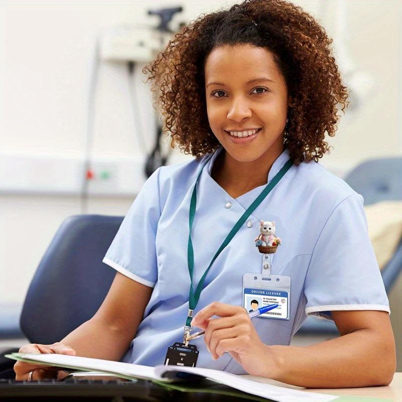 Fashionable Nurse Badge Scroll, a Fun Extendable Accessory for Medical and Education Professionals.