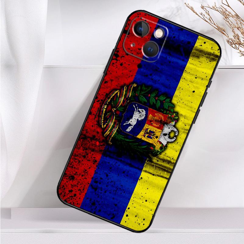 Venezuela Flag Coat Of Arms Case For iPhone 14 13 12 11 16 15 Pro Max Mini Cover X XR XS 8 7 14 16 15 Plus Accessories