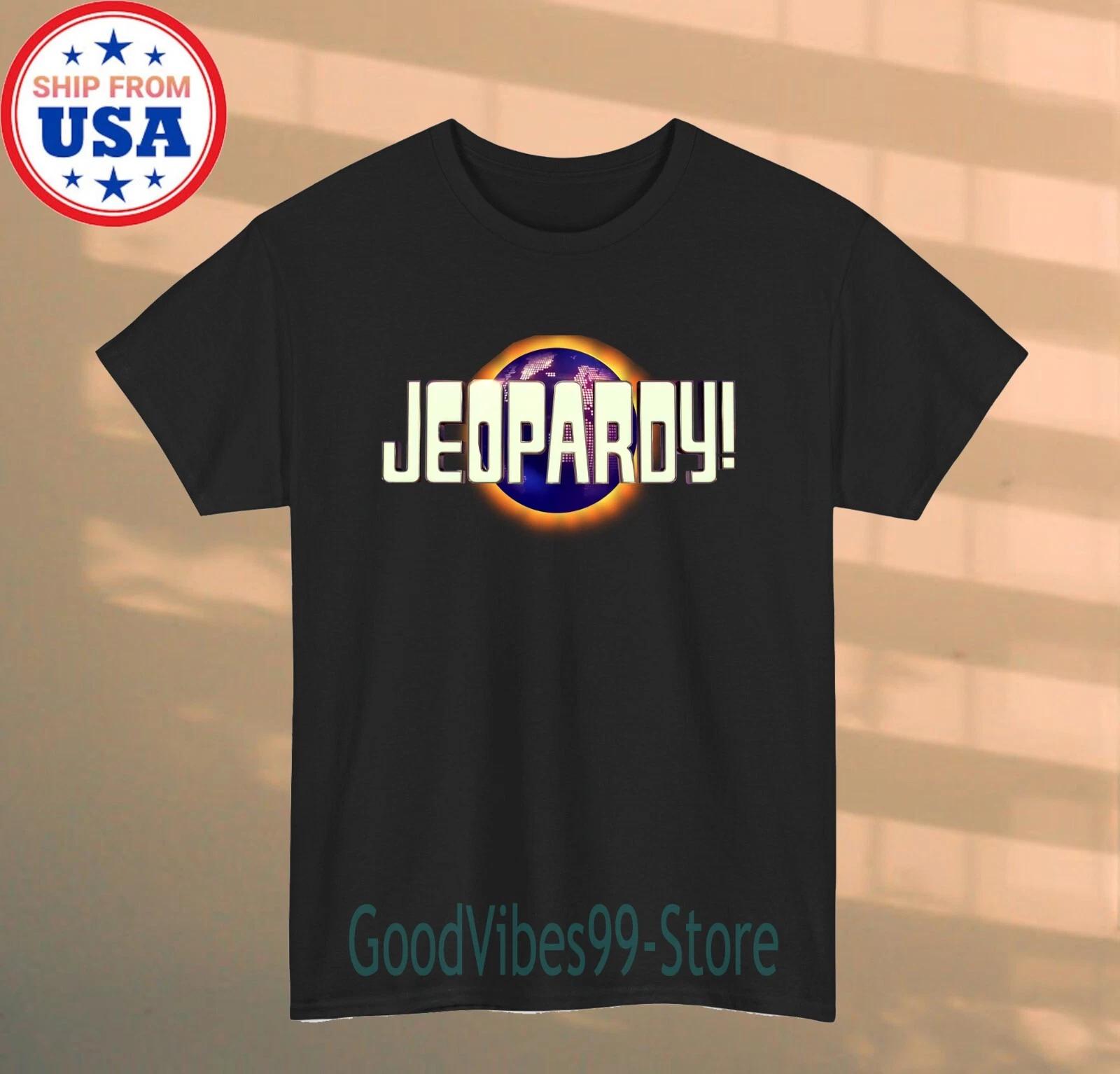 Jeopardy TV Game Show Men s Black Size S-5XL 4XL