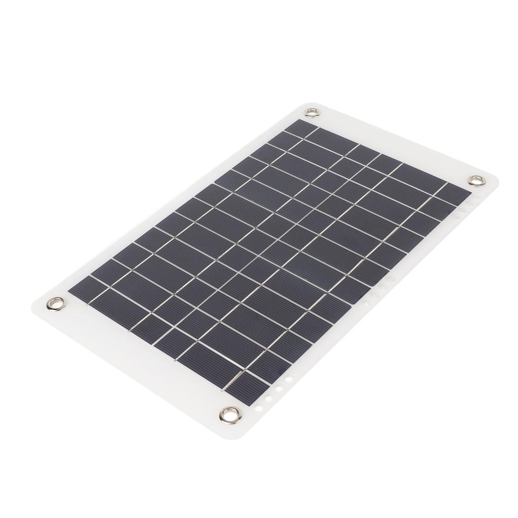 Solar Panel 12V 8.5W Monocrystalline Silicon Semi Flexible with Clip Solar Battery Charger for Outdoor