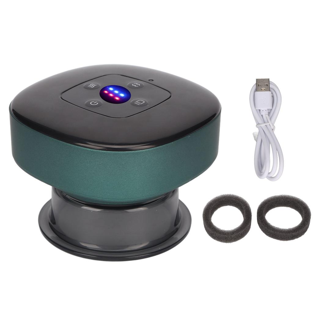 Electric Cupping Massager Machine Smart Heating 6 Levels Suction Rechargeable Vacuum Scraping Cupping Set Vacuum Cupping Massage