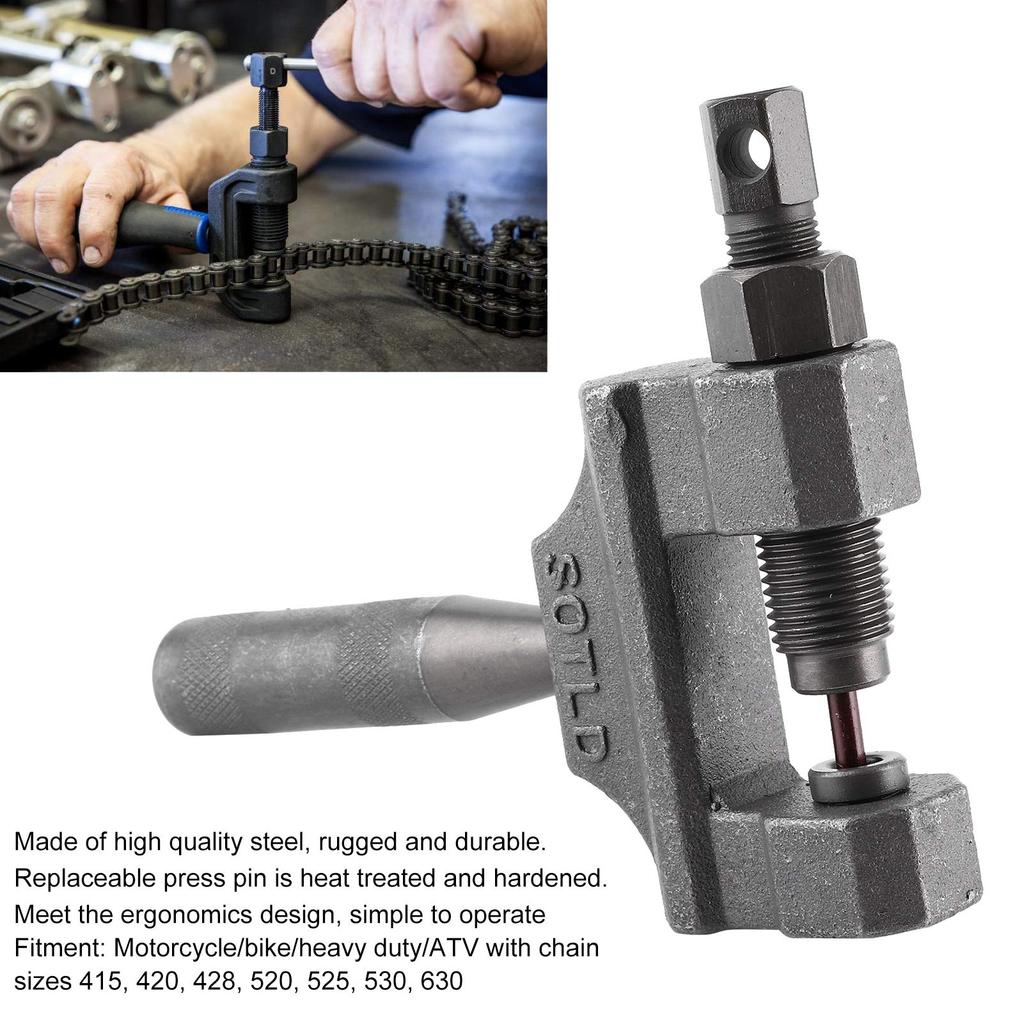 Elerose Motorcycle Chain Tools, Universal Chain Breaker Cutter Removal Tool Motorcycle Driving Chain Motorcycle