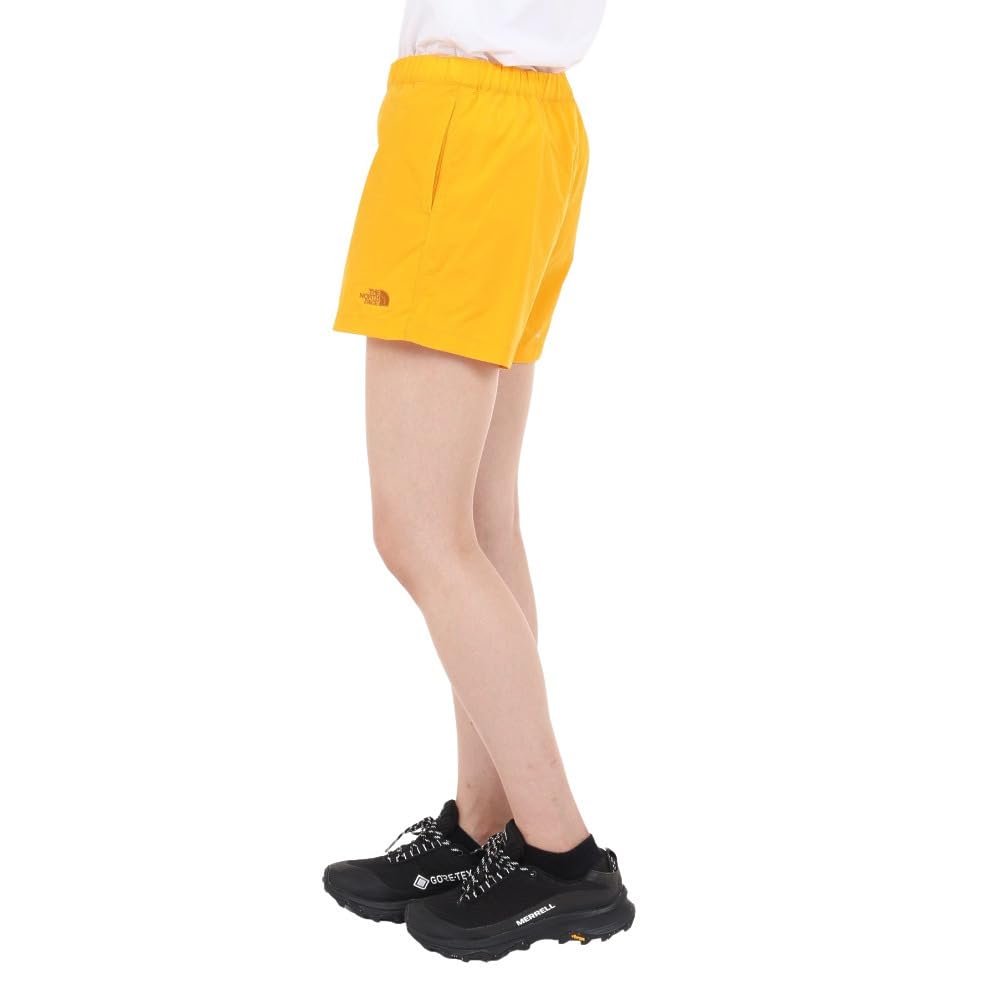 The North Face Versatile Summit Size L Women's Shorts, Lightweight, Water-Repellent, Gold,