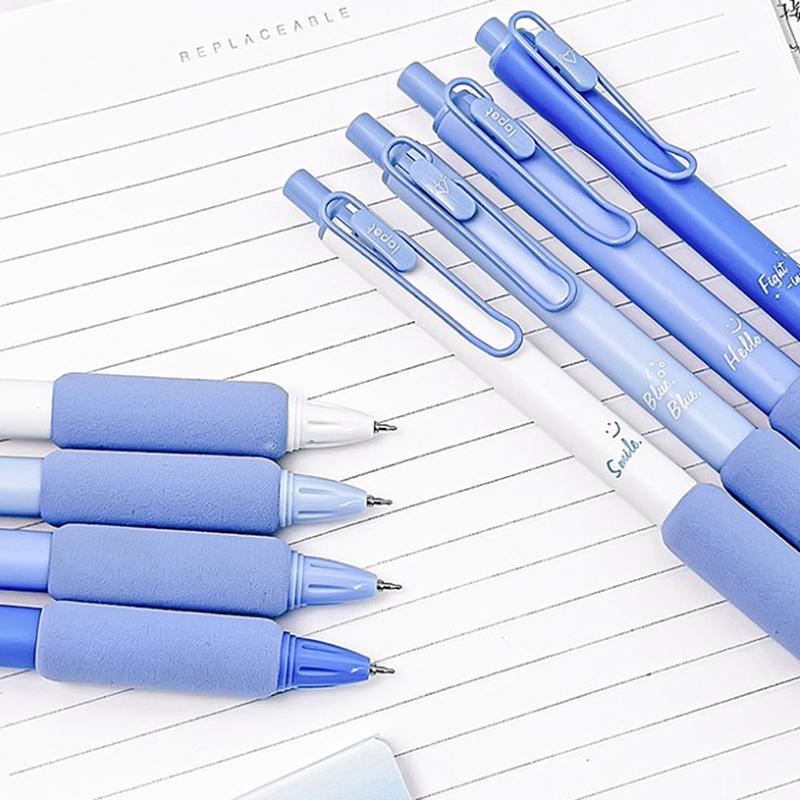 1 buc pix cu gel de ceai verde, suport moale la atingere, 0,5 mm, pix cu bilă, cerneală neagră