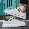 Retro trend low-top little white shoes men's casual skateboard sports shoes men's spring and autumn flat-bottomed lace-up board shoes men's