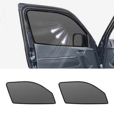 CarBott Hiace 200 Series Side Sunshade Mesh Magnetic Driver Passenger Set Black UV Protection Privacy Screen Window Cover