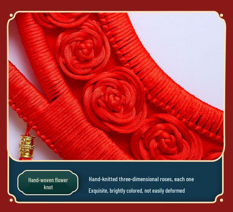 2025 High-End Chinese Knot Peace Fu Character Five Blessings Door Ornament for Living Room and Housewarming Decoration