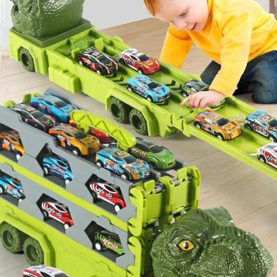 Dinosauří náklaďák, posuvná auta, přepravník pro hračky, interaktivní hra, auto