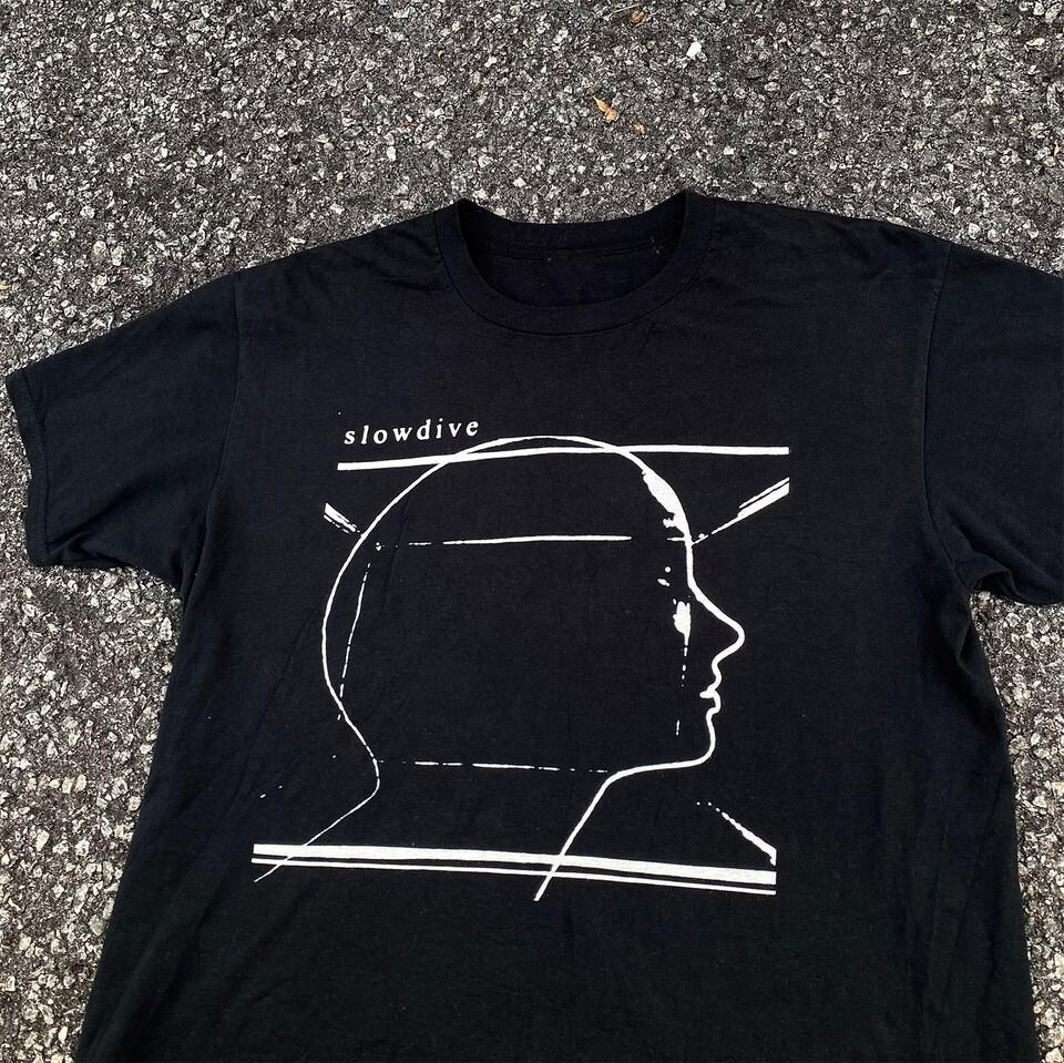 Slowdive Band Black T-Shirt Cotton Unisex Gift For Men Women XXL