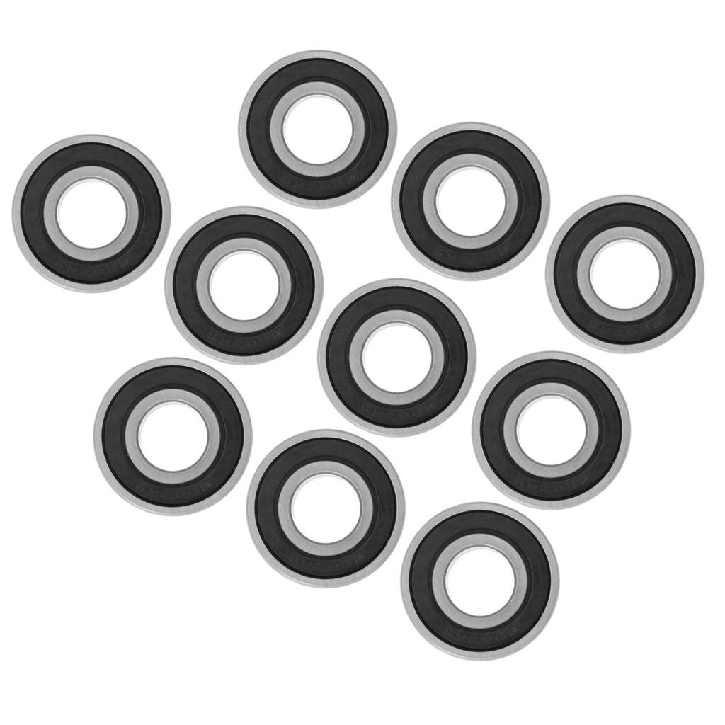 10Pcs 6202 RS Black Bearing Steel Deep Groove Ball Bearing 15mm