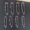 Colorfast Electroplated Safety Pin Brooch with Loop Holder for Sweaters and Pants
