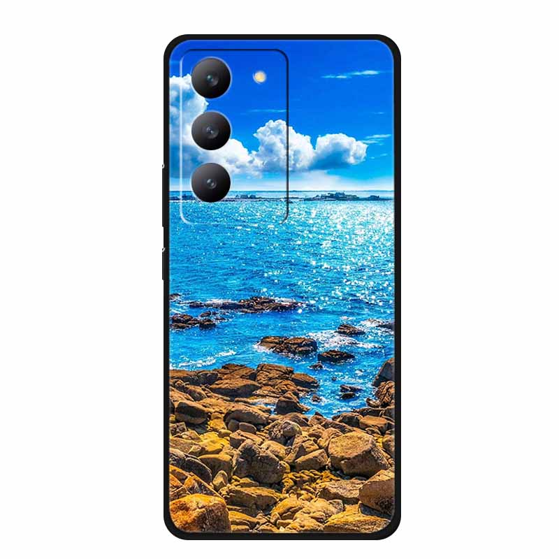 For Redmi 15 Phone Case Fashion Pictures Black Silicone TPU Soft Back Cover Case For Xiaomi Redmi 15 4G 5G Case Redmi15 Bag 6.9"