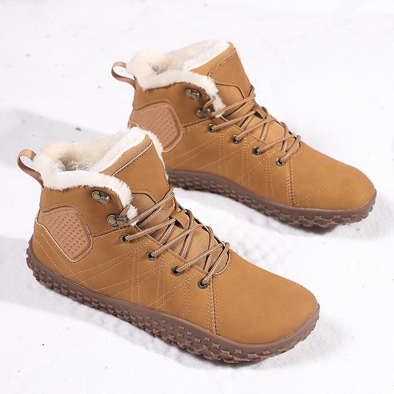 

Зимние уличные мужские хлопковые ботинки теплые с широким носком босиком сноубутсы легкие для ходьбы и пеших прогулок удобные повседневные кроссовки 37 жёлтый